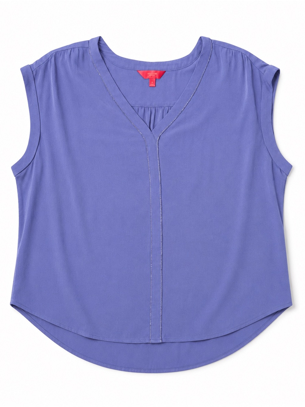 Jennifer Lopez lavender/periwinkle sleeveless blouse in size XL.